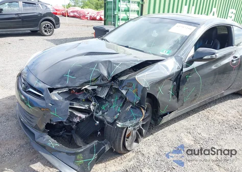 2013 Hyundai Genesis 3.8 Track из США, поврежденный, VIN KMHHU6KJ3DU082056